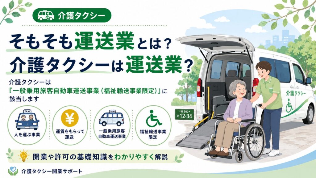 介護タクシーと運送業