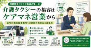 介護タクシーの営業とケアマネ