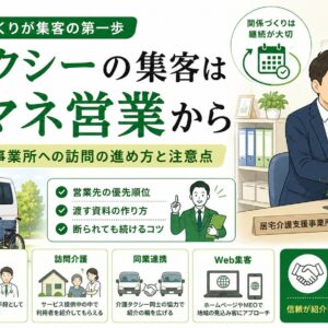 介護タクシーの営業とケアマネ