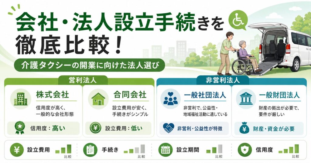 法人格の比較