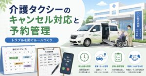介護タクシーのキャンセル対応と予約管理でトラブルを防ぐルールづくりを解説